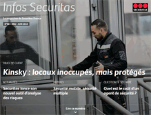 Tablet Screenshot of infos-securitas.fr